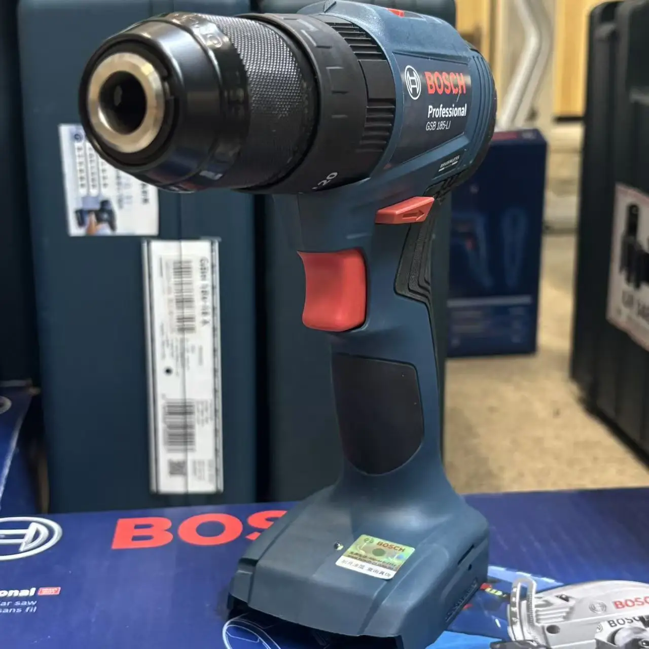 Brushless Cordless Electric Drill 18V - BOSCH GSB 185-LI สว่านกระแทกไร้สายแบบไร้แปรงถ่าน 18V ไขควงไฟฟ้า