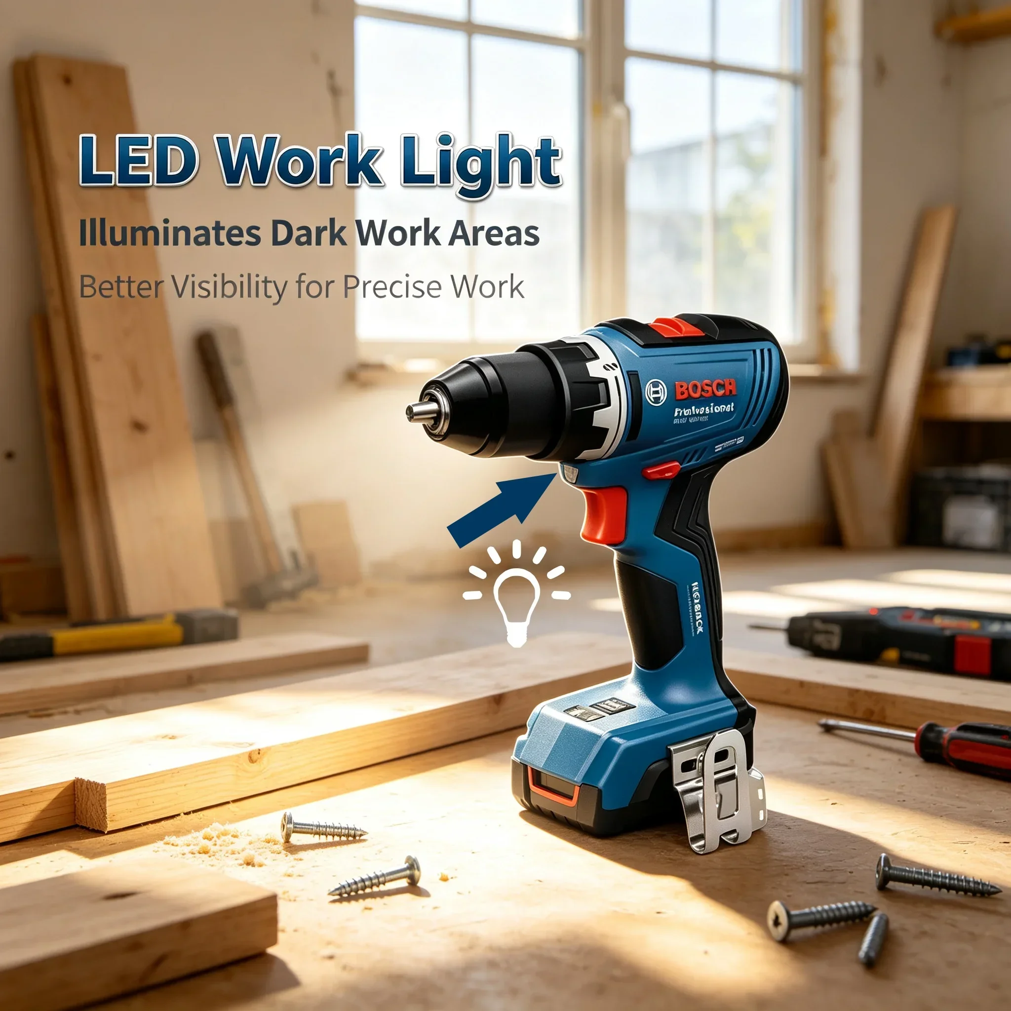 Brushless Cordless Electric Drill 18V - บ๊อช GSR 18V-65 สว่านไร้สายแบบไร้แปรงถ่าน 18V แรงบิดสูง