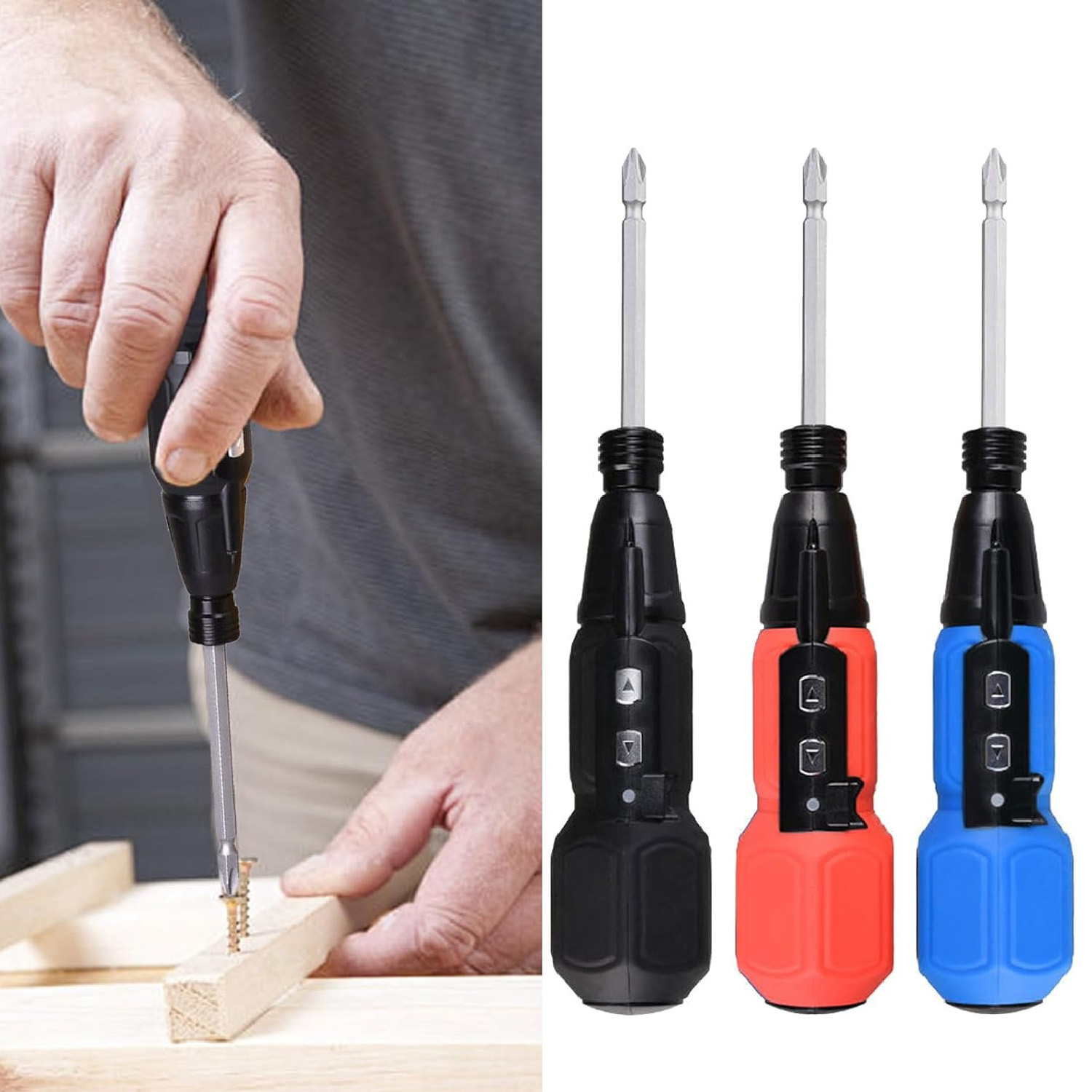 Electric Screwdriver Rechargeable Usb - ไขควงไฟฟ้าแบบชาร์จได้ ไขควงไร้สาย เครื่องมือไฟฟ้าขนาดเล็กสำหรับงานซ่อมแซมในบ้าน ชุดเครื่องมือไฟฟ้าสำหรับช่างไฟฟ้า