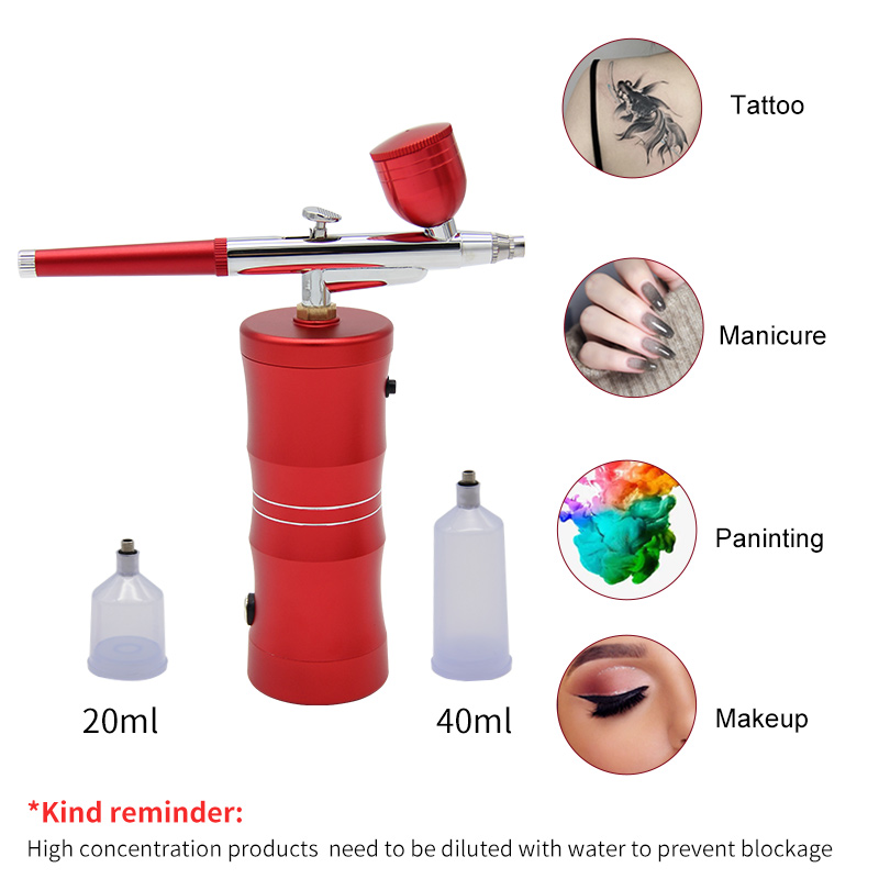 มินิ AirbrushNano ออกซิเจนแรงด - Airbrush Kit With Mini Compressor บทวิจารณ์และราคา