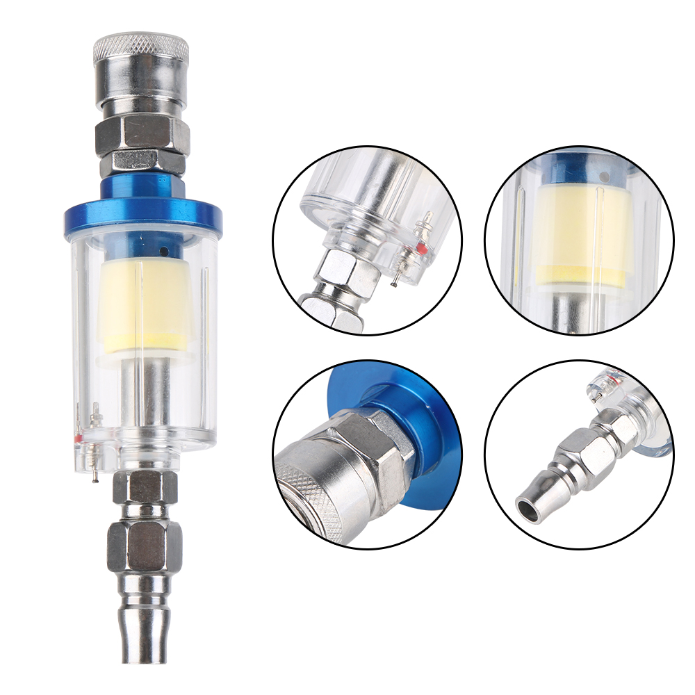 ชุดกรองน้ำมันและน้ำสำหรับเครื่ - Airbrush Kit With Mini Compressor บทวิจารณ์และราคา