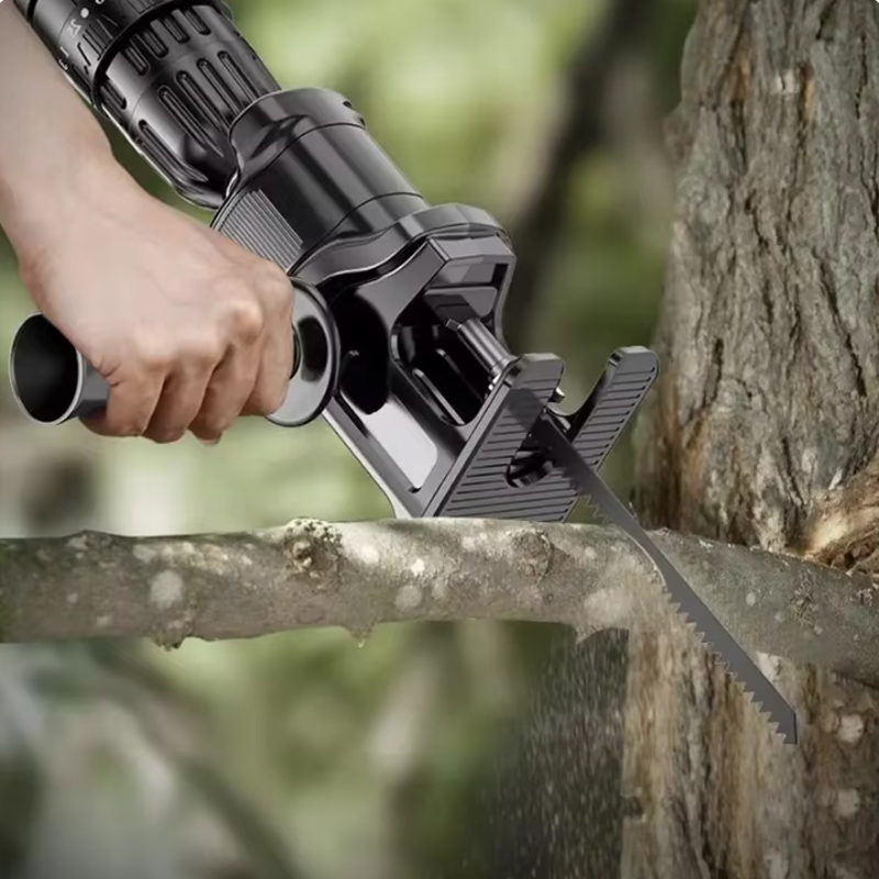 อุปกรณ์เสริมสำหรับสว่านไฟฟ้าแบ - Reciprocating Saw Attachment Drill บทวิจารณ์และราคา
