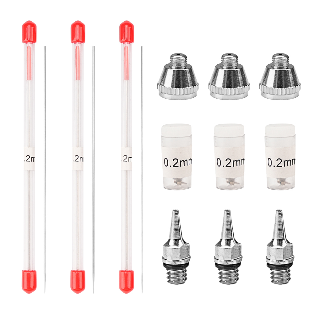 1/3 ชิ้นชุด 0.2/0.3/0.5 มม. หั - Airbrush Kit With Mini Compressor บทวิจารณ์และราคา