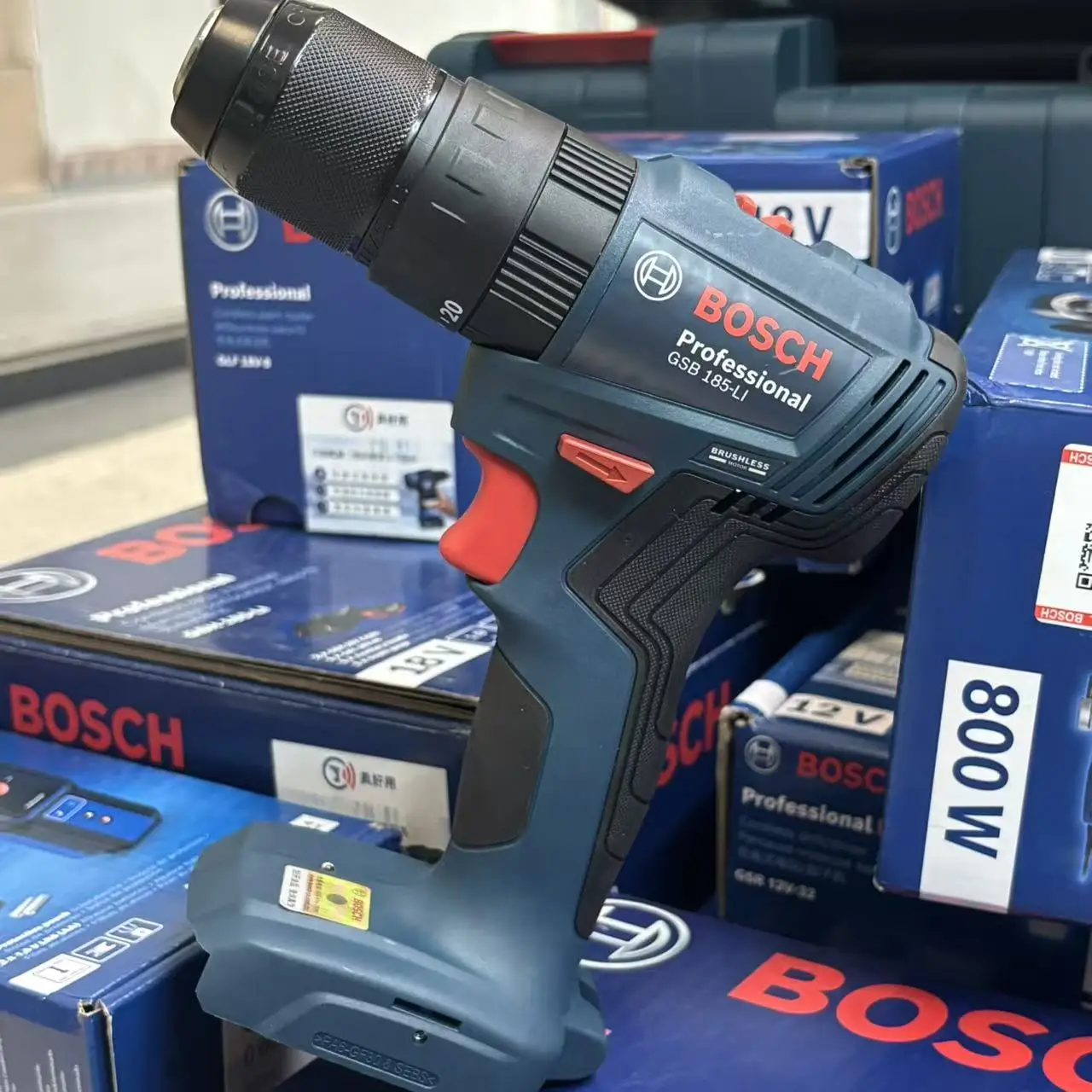 BOSCH GSB 185-LI สว่านกระแทกไร - Brushless Cordless Electric Drill 18V บทวิจารณ์และราคา