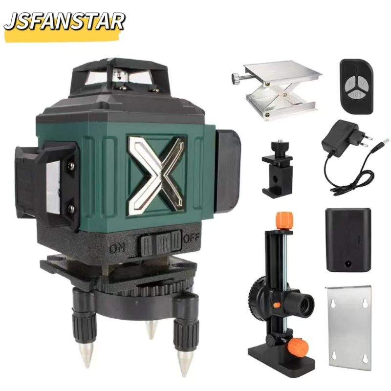 เครื่องมือระดับเลเซอร์ 4 มิติ  - Laser Level 16 Lines 4D Green บทวิจารณ์และราคา
