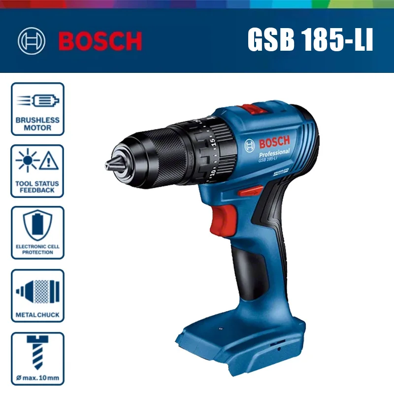 สว่านกระแทกไร้สายแบบมอเตอร์ไร้ - Brushless Cordless Electric Drill 18V บทวิจารณ์และราคา