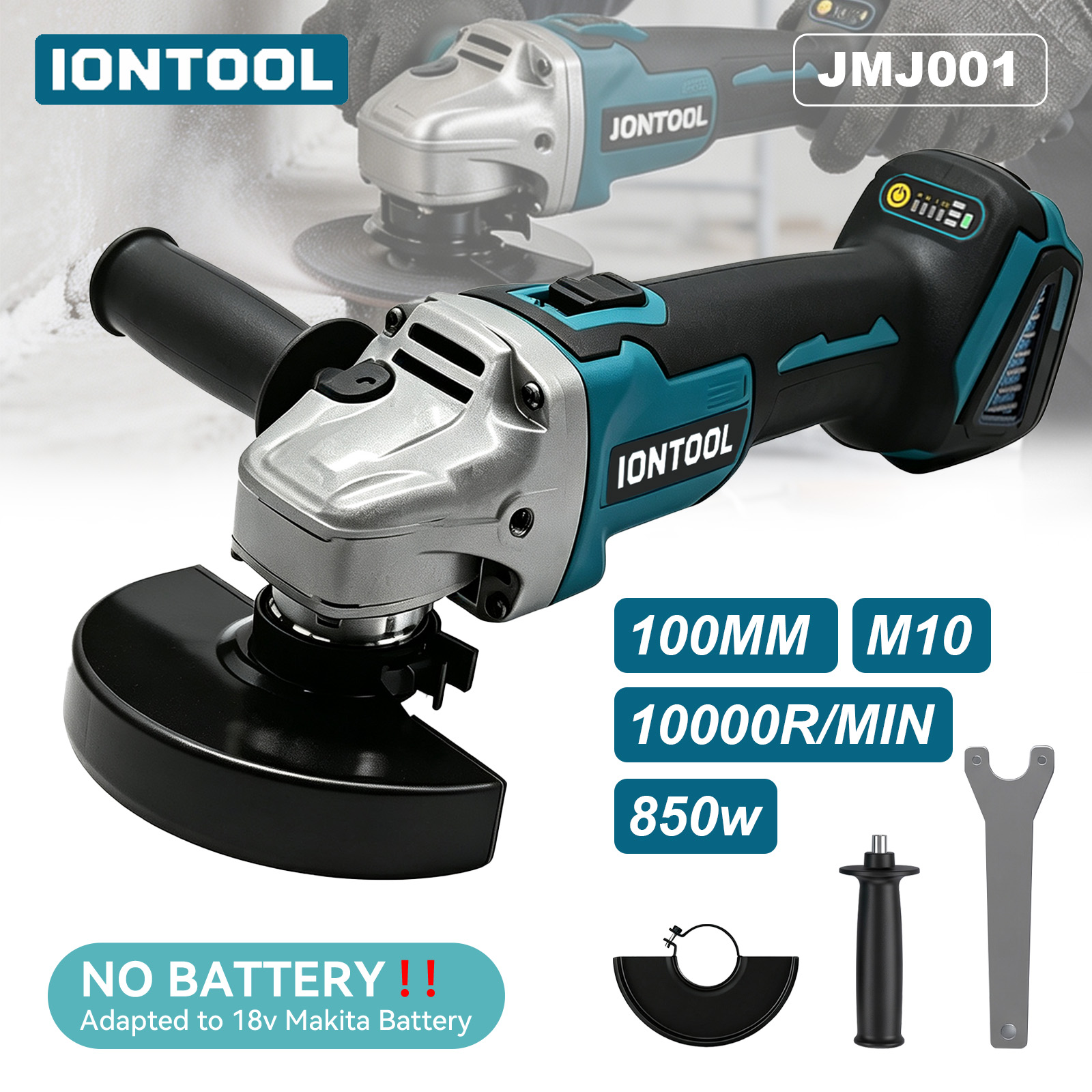 เครื่องเจียรไร้สาย IONTOOL 850 - Brushless Angle Grinder Battery Powered บทวิจารณ์และราคา