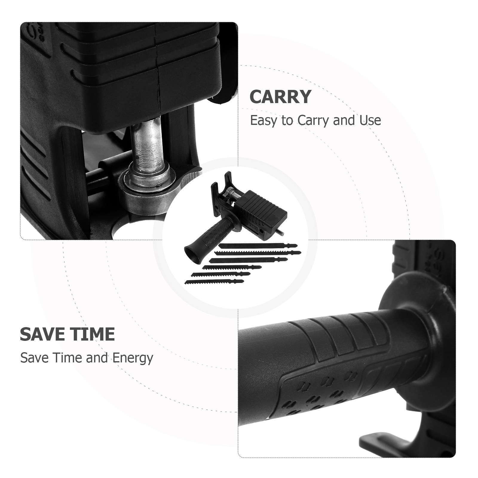 ชุดอุปกรณ์แปลงสว่านไฟฟ้า 7 ชิ้ - Reciprocating Saw Attachment Drill บทวิจารณ์และราคา