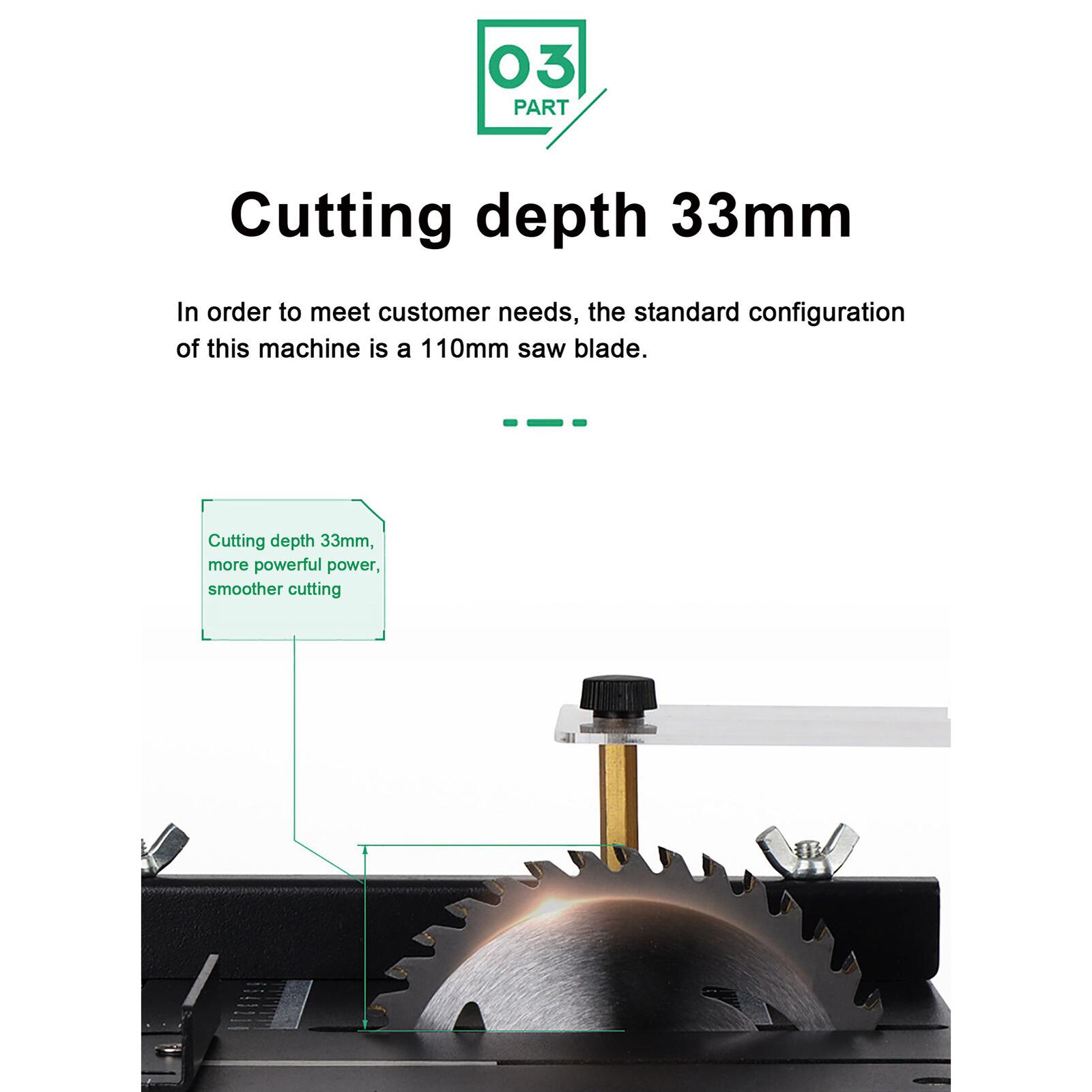 ชุดเลื่อยวงเดือนขนาดเล็ก 4 นิ้ - Mini Table Saw For Woodworking บทวิจารณ์และราคา