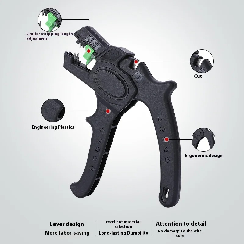 เครื่องปอกสายไฟอัตโนมัติ 0.2-4 - Automatic Wire Stripper Cutter บทวิจารณ์และราคา