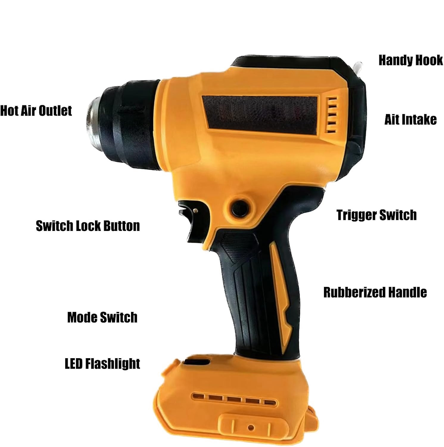 ปืนเป่าลมร้อนไร้สายสำหรับแบตเต - Cordless Heat Gun For Shrink Tubing บทวิจารณ์และราคา