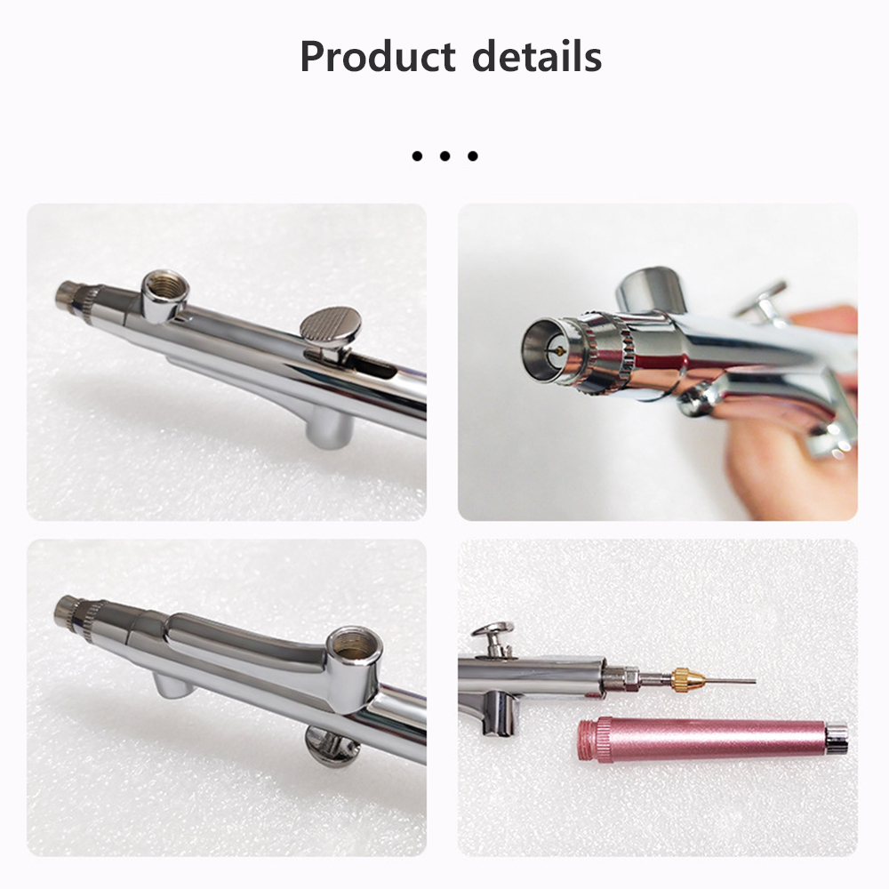 หัวปืนพ่นสีระดับมืออาชีพพร้อมห - Airbrush Kit With Mini Compressor บทวิจารณ์และราคา