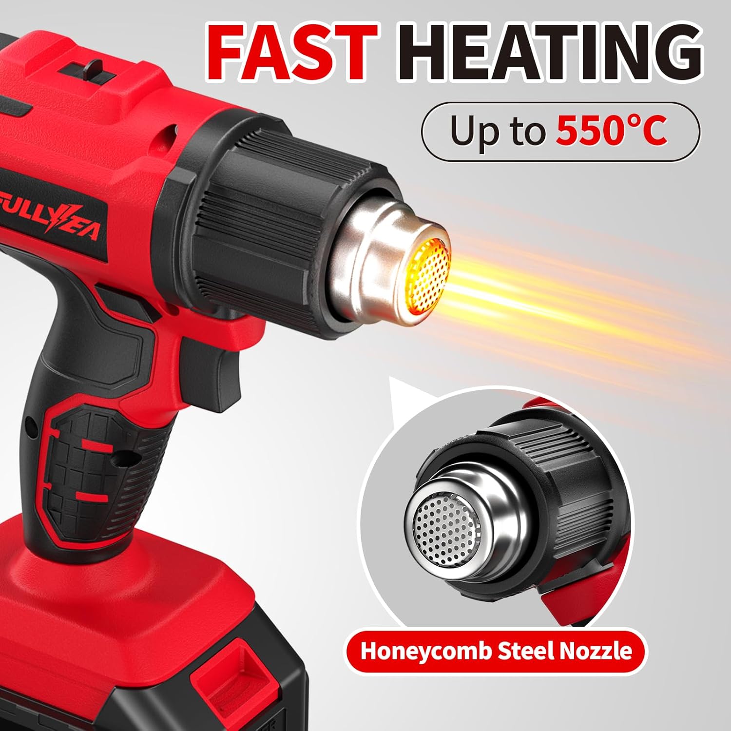 ปืนลมร้อนไร้สาย ความร้อนสูงสุด - Cordless Heat Gun For Shrink Tubing บทวิจารณ์และราคา