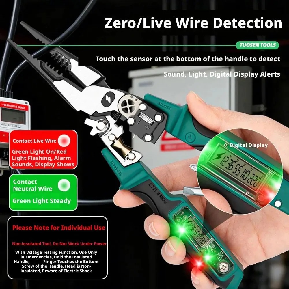 คีมช่างไฟฟ้าพร้อมเครื่องทดสอบแ - Automatic Wire Stripper Cutter บทวิจารณ์และราคา