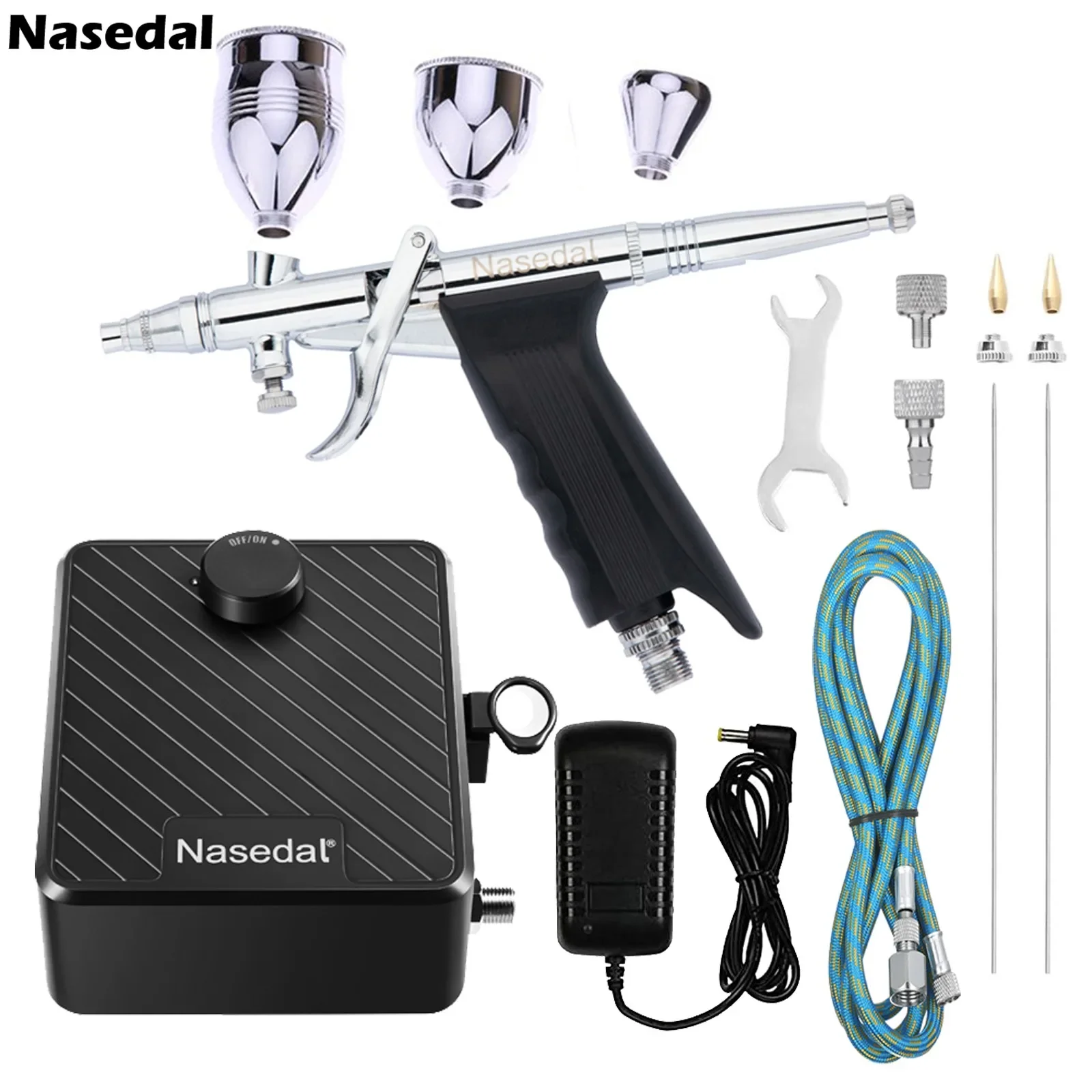 ชุดเครื่องอัดอากาศแบบแอร์บรัช  - Airbrush Kit With Mini Compressor บทวิจารณ์และราคา