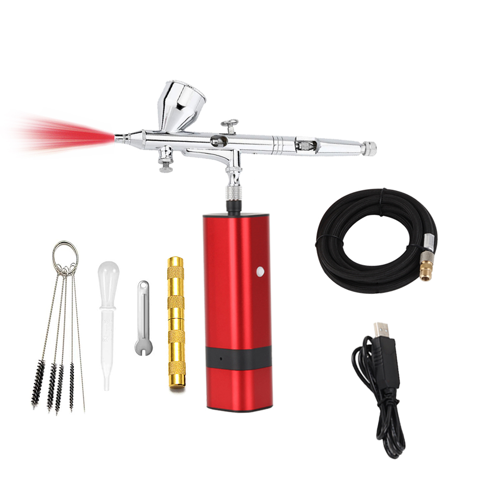 RIBO TM80S-180W ขายส่ง Airbrus - Airbrush Kit With Mini Compressor บทวิจารณ์และราคา