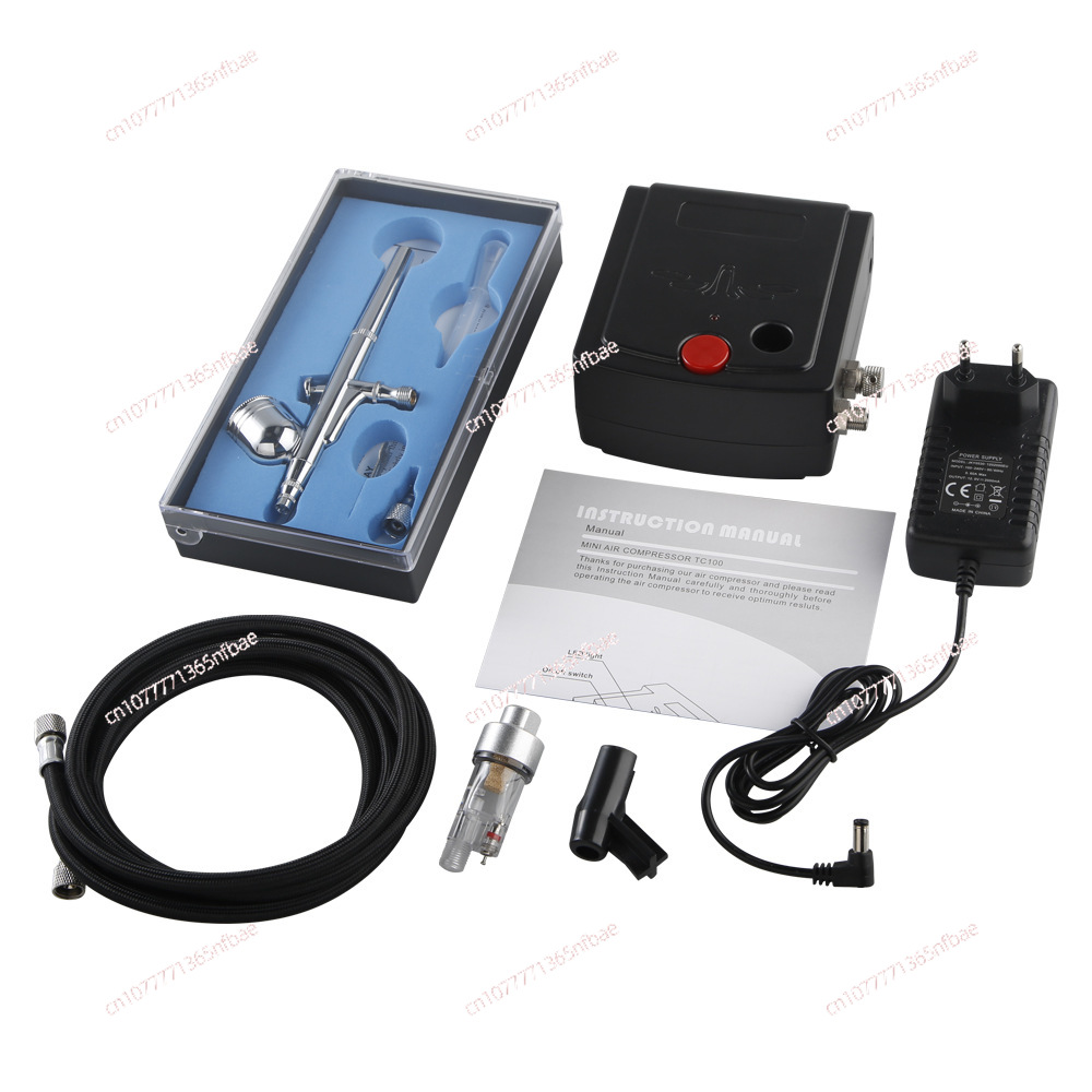 ชุดคอมเพรสเซอร์แอร์บรัชขนาดเล็ - Airbrush Kit With Mini Compressor บทวิจารณ์และราคา