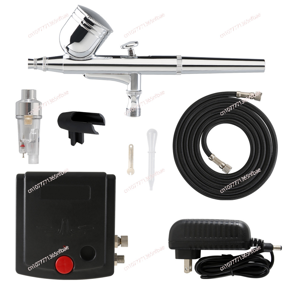 ชุดคอมเพรสเซอร์แอร์บรัชขนาดเล็ - Airbrush Kit With Mini Compressor บทวิจารณ์และราคา