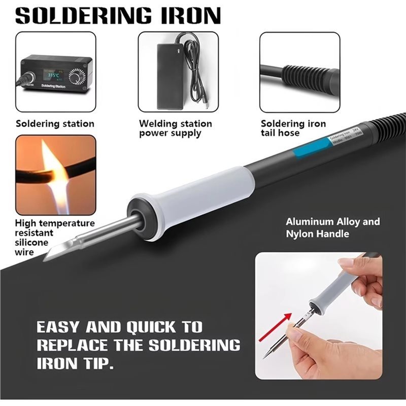 สถานีบัดกรีดิจิตอล B03C-T12 แบ - Digital Soldering Station T12 บทวิจารณ์และราคา