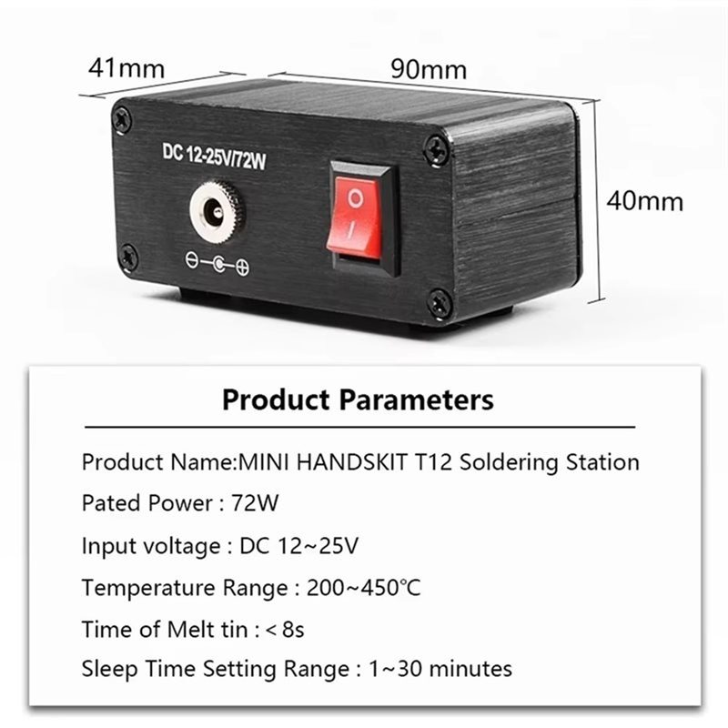 สถานีบัดกรีดิจิตอล B03C-T12 แบ - Digital Soldering Station T12 บทวิจารณ์และราคา