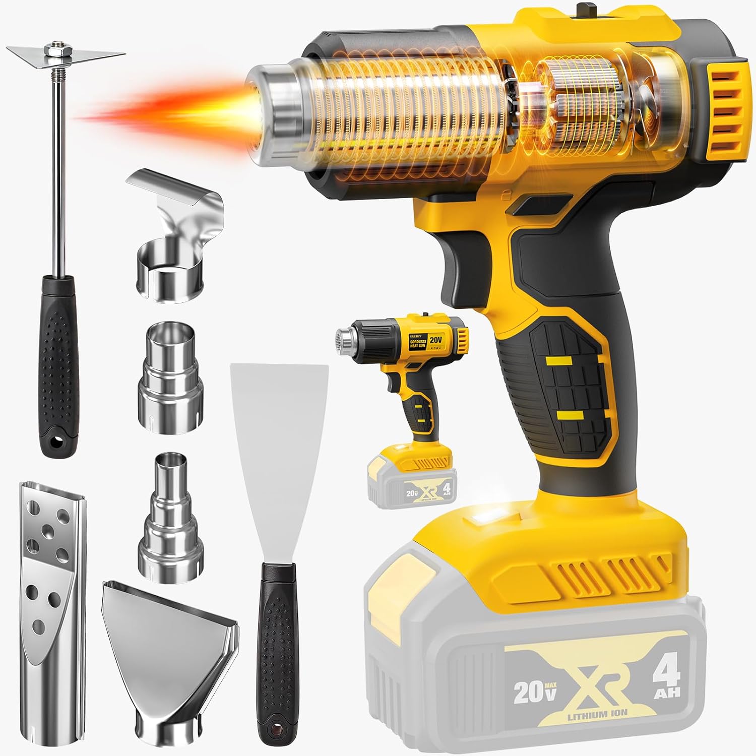 ปืนเป่าลมร้อนไร้สาย ใช้ได้กับแ - Cordless Heat Gun For Shrink Tubing บทวิจารณ์และราคา